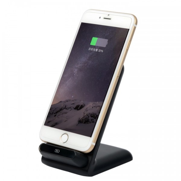 Elobeth Leaning three-coils QI Wireless Charger Pad for Apple Samsung Galaxy S6  LG G3